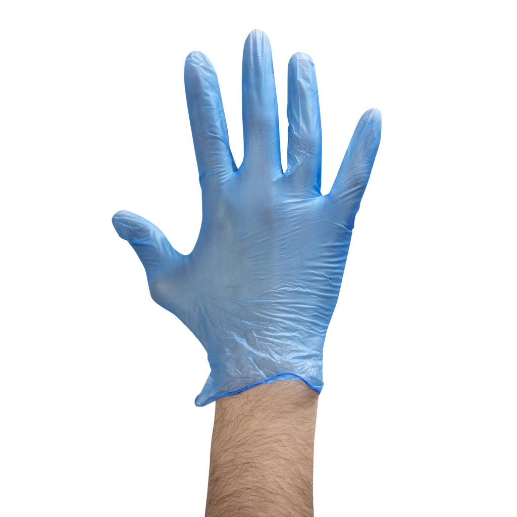 Blue Vinyl Glove