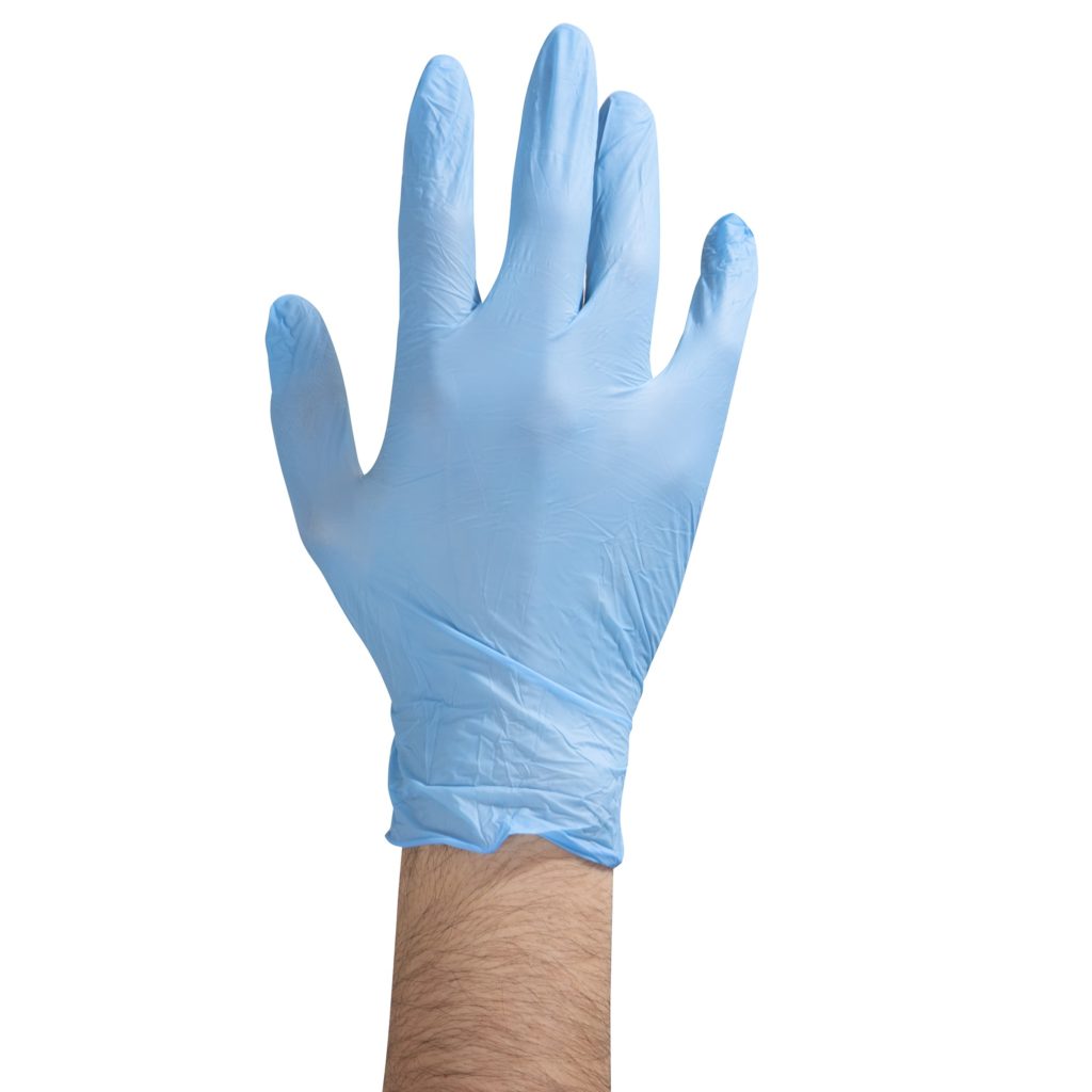 Light Blue Nitrile Glove