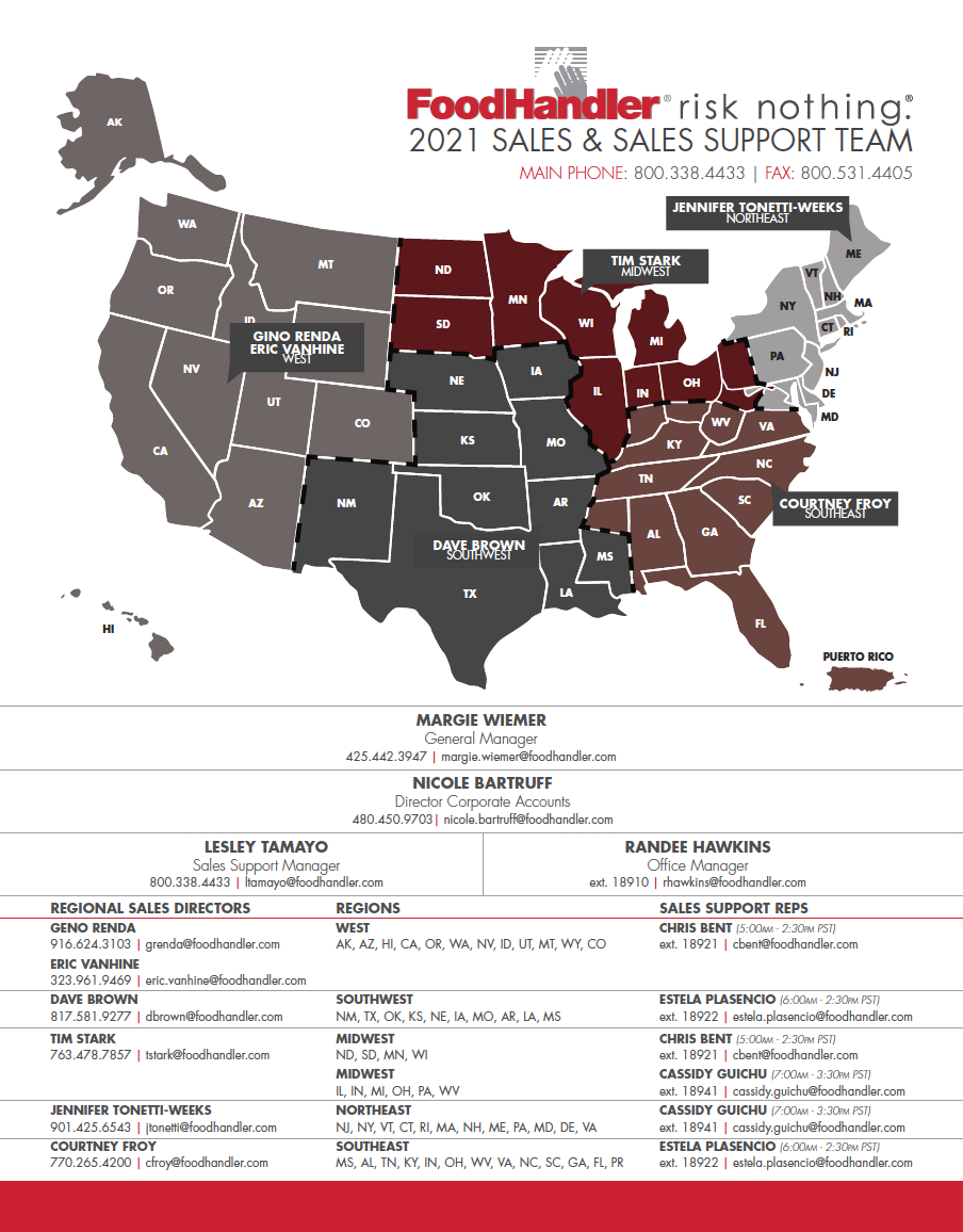 FoodHandler Sales Map Thumbnail